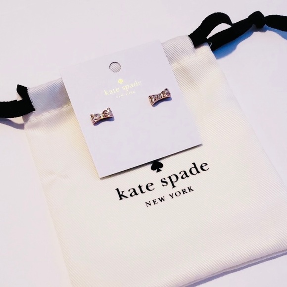 NEW kate spade Mini Bow Stud Earrings - Picture 5 of 8